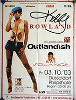 Original 2003 Kelly Rowland German Concert Posters